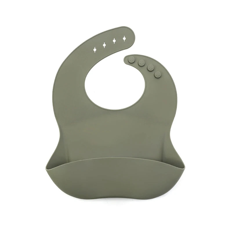 Kidslands® | Bavoir bébé en silicone souple – Minimaliste