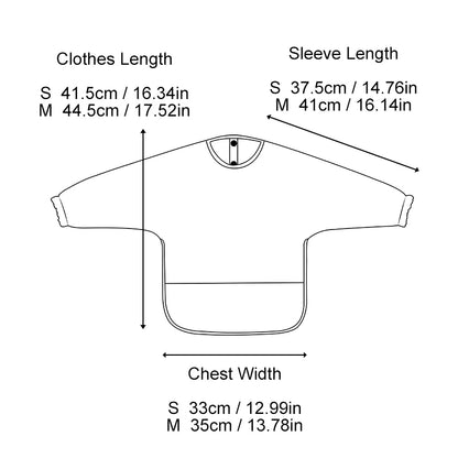 Kidslands® | Bavoir waterproof manches longues – Anti-taches