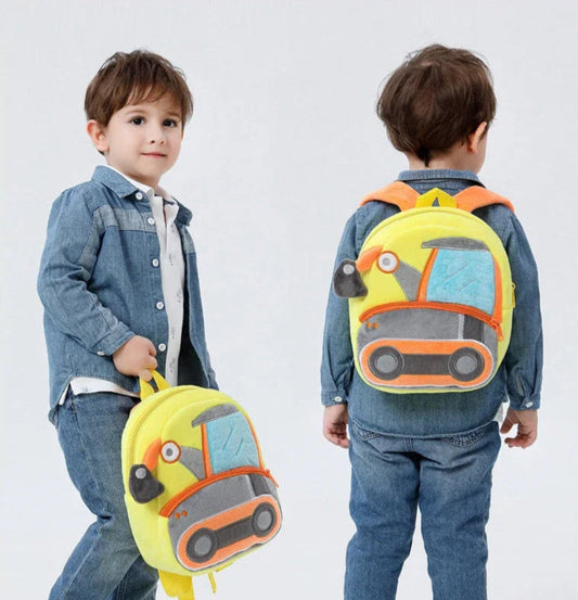Kidslands® - Sac à Dos Enfant Motif Camion – Sac Maternelle Doux et Ludique - Sac Crèche