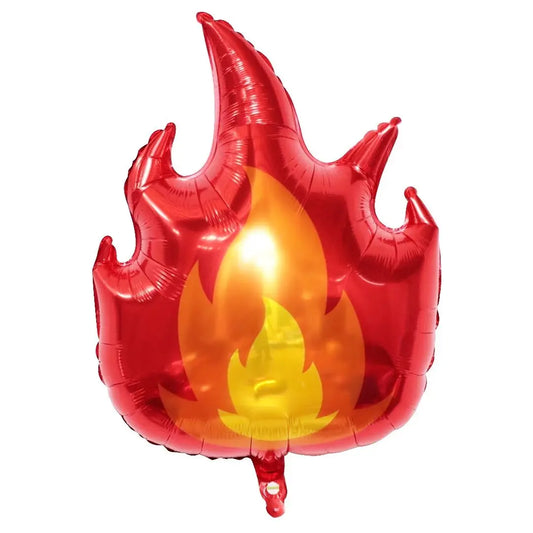 Kidslands® – Lot de 5 Ballons Flammes-  Décorations Anniversaire Enfant Thème Pompier Ballons