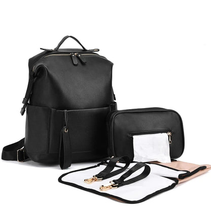 Kidslands® | Sac à Langer Elégant Multifonction Grande Capacité – Sac à Dos Maternité
