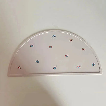 Kidslands® | Set de Table Silicone Bébé Étanche – Tapis Repas Pliable & Antidérapant