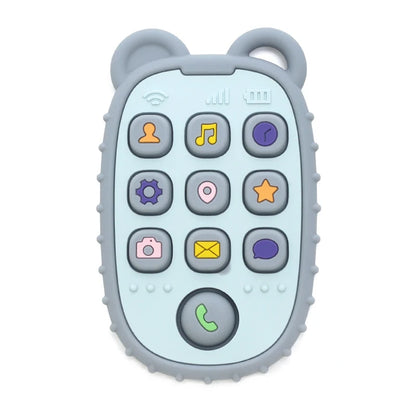 Kidslands® | Jouet de Dentition Bébé Forme Téléphone – Touches Pop-It - Silicone Souple sans BPA