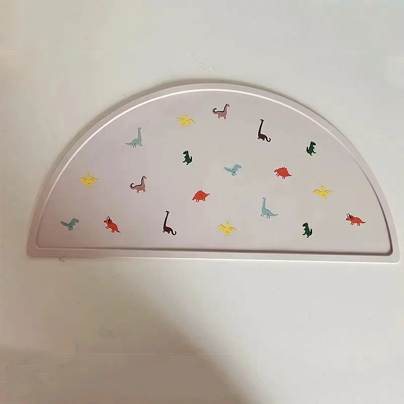 Kidslands® | Set de Table Silicone Bébé Étanche – Tapis Repas Pliable & Antidérapant