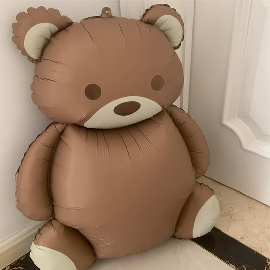 Kidslands® | Ballon Ourson Brun en Aluminium – Déco Baby Shower & Anniversaire - 3 modèles