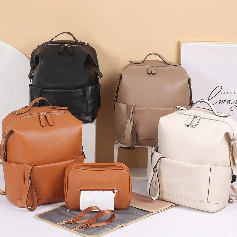 Kidslands® | Sac à Langer Elégant Multifonction Grande Capacité – Sac à Dos Maternité