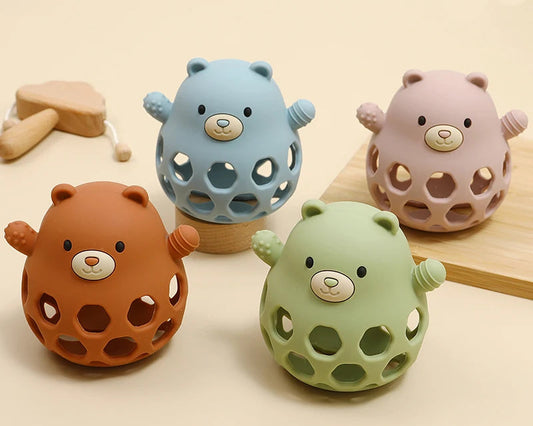 Kidslands® |Jouet de Dentition Bébé Silicone sans BPA – Facile à Tenir