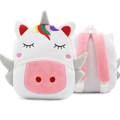Kidslands® - Sac à Dos Enfant Peluche Animal – Sac Crèche & Maternelle Mixte Doux et Coloré
