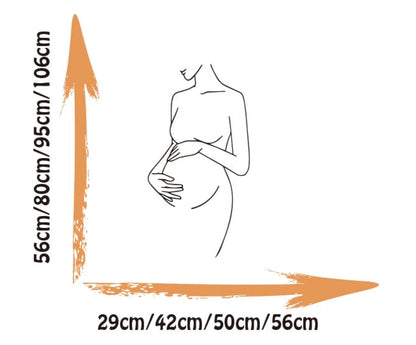Kidslands® – Sticker Mural Silhouette Femme Enceinte | Décoration Élégante Baby Shower & Gender Reveal