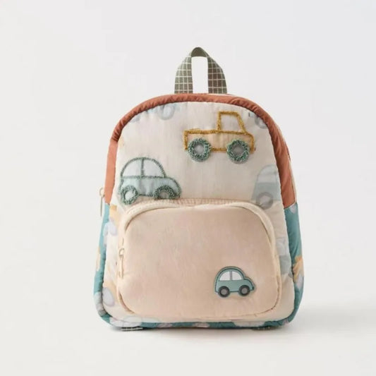 Kidslands® | Sac à Dos Enfant Voiture Brodée – Léger et Multifonction pour Maternelle, Crèche & Sorties