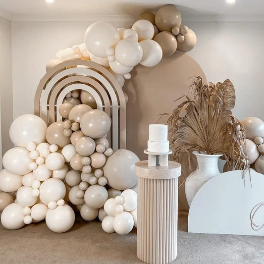 Kidslands® – Kit Arche de Ballons Nude, Sable beige | Guirlande Ballons Baby Shower & Anniversaire