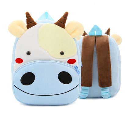 Kidslands® - Sac à Dos Enfant Peluche Animal – Sac Crèche & Maternelle Mixte Doux et Coloré