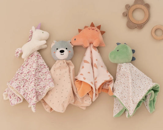 Kidslands® | Doudou bébé en tissu doux – Peluche apaisante dès la naissance