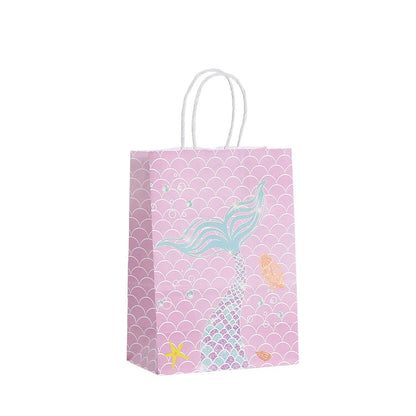 Kidslands® | Lot de 12 Sacs Cadeaux Thème Océan  – Animaux Marins & Sirène - Anniversaires, Fêtes