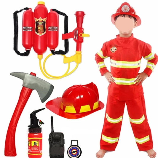 Kidslands® | Déguisement Enfant Pompier – Costume Halloween & Fête | Uniforme et Accessoires Cosplay Garçon