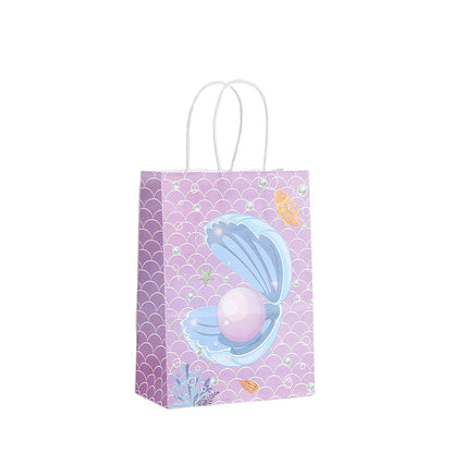 Kidslands® | Lot de 12 Sacs Cadeaux Thème Océan  – Animaux Marins & Sirène - Anniversaires, Fêtes