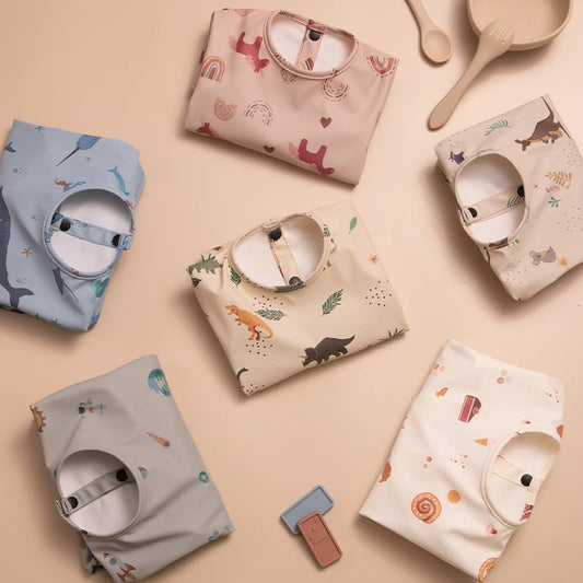 Kidslands® | Bavoir waterproof manches longues – Anti-taches