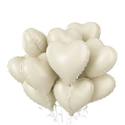 Kidslands® | Ballons Cœur Crème 10 pièces – Déco Anniversaire, Baby Shower, Mariage