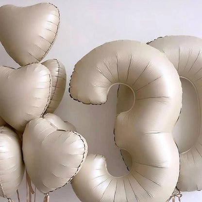 Kidslands® | Ballons Cœur Crème 10 pièces – Déco Anniversaire, Baby Shower, Mariage