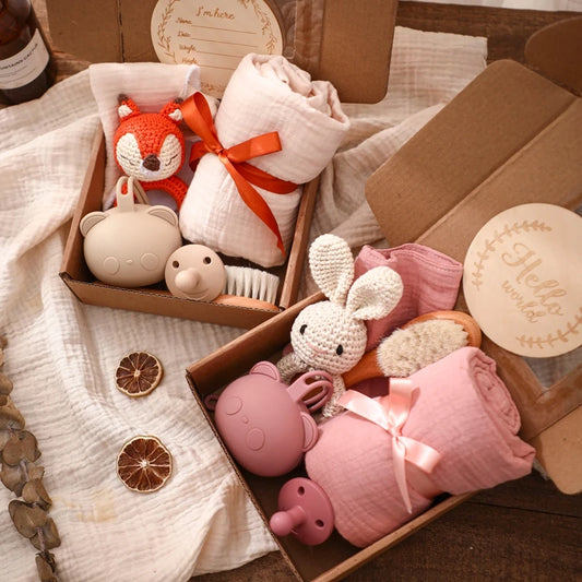 Kidslands® | Coffret Naissance Bébé – Set Cadeau - 7 pièces
