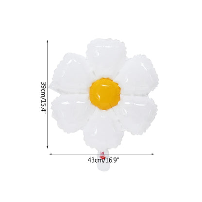 Kidslands® - Ballon Marguerite + Chiffre 100cm – Set Ballons Anniversaire Enfant, Déco Florale Pastel