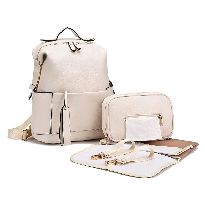 Kidslands® | Sac à Langer Elégant Multifonction Grande Capacité – Sac à Dos Maternité