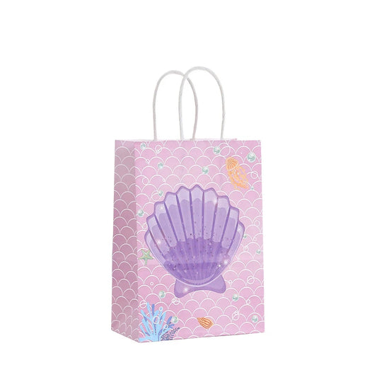 Kidslands® | Lot de 12 Sacs Cadeaux Thème Océan  – Animaux Marins & Sirène - Anniversaires, Fêtes