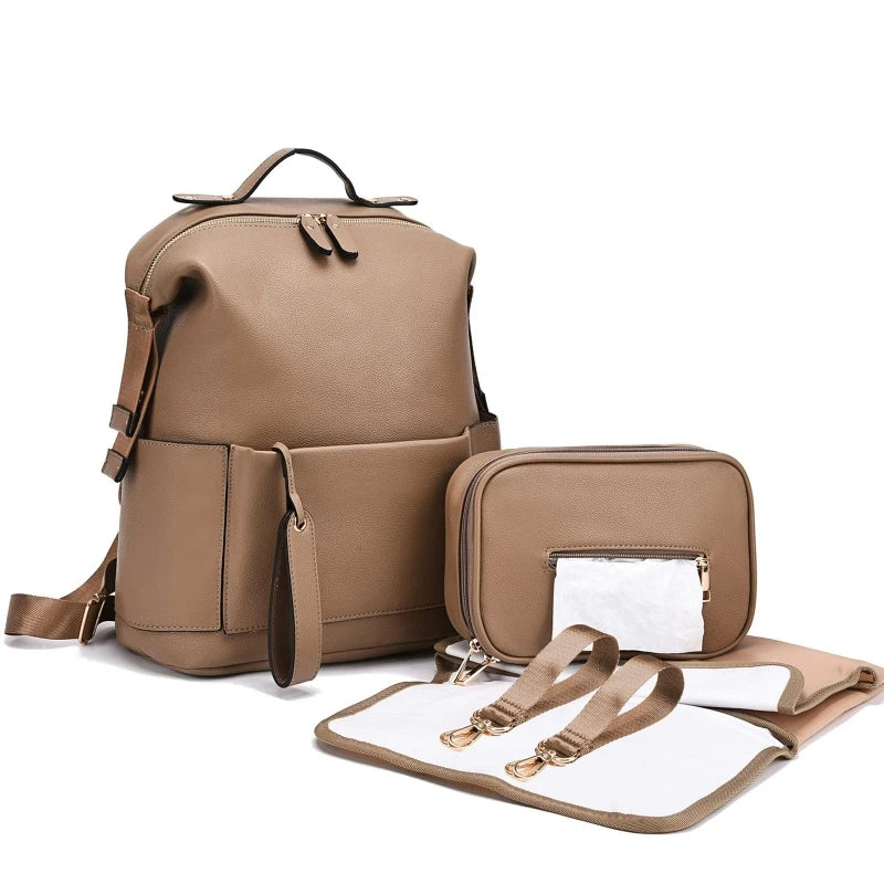 Kidslands® | Sac à Langer Elégant Multifonction Grande Capacité – Sac à Dos Maternité